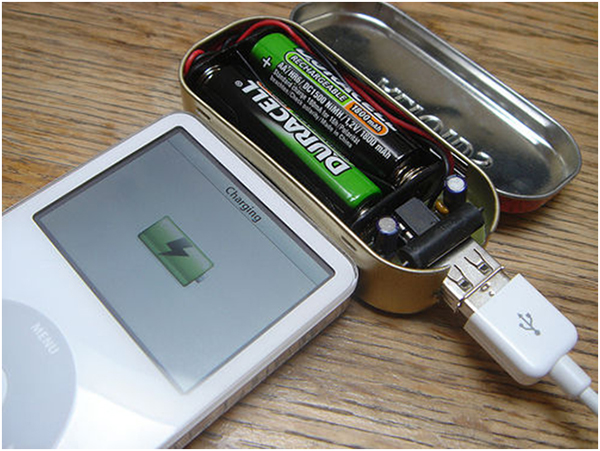 AA Battery Powered Power Bank