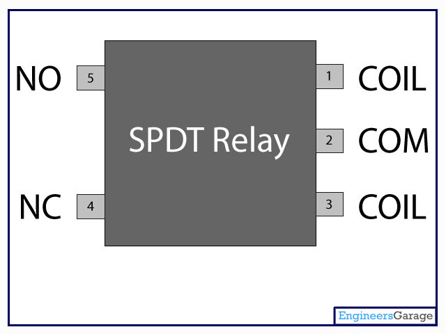 Relay Switch Pin Diagram & Description spst relay wiring diagram 