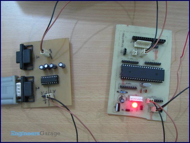 Serial Communication With Different Frame Size Using inbuilt USART of AVR Microcontroller Prototype