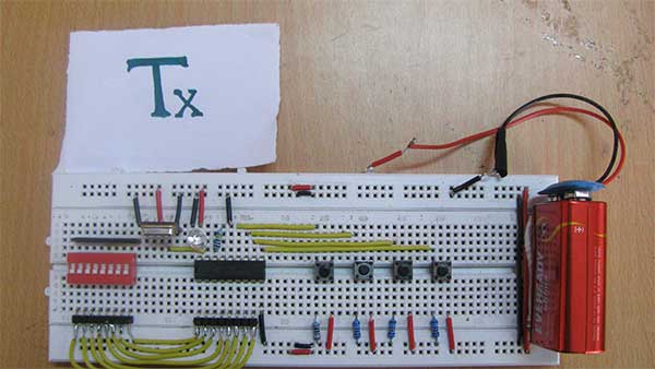 Multiple RF Receivers Controlled by a Universal RF transmitter based on Address Pin Configuration