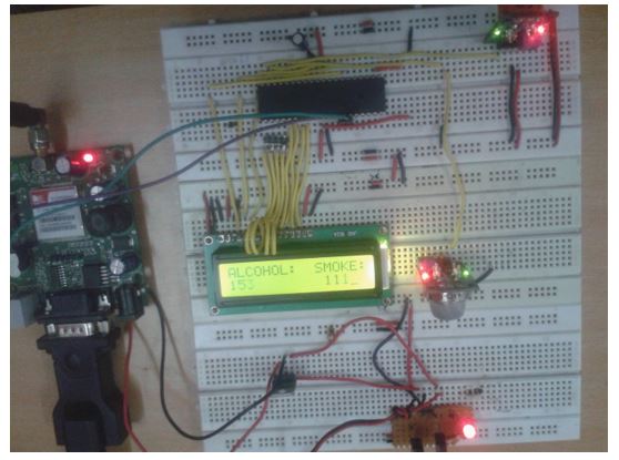 Image of AVR Atmega32 based Alcohol and Smoking Detector Image of AVR Atmega32 based Alcohol and Smoking Detector