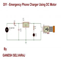 DIY- Emergency Phone Charger using a DC Motor 