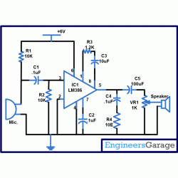 Intercom Circuit Diagram Lm386 - Circuit Diagram For Two Way Inter - Intercom Circuit Diagram Lm386