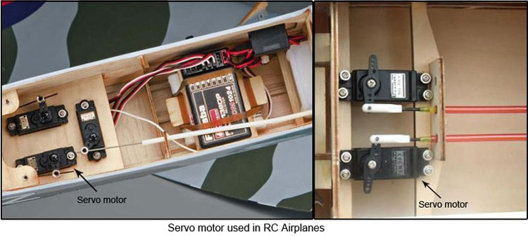 An image showing servo motor used in Airplanes An image showing servo motor used in Airplanes