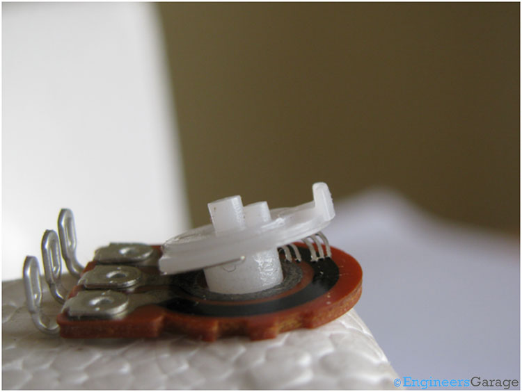 Variable resistance Strip in potentiometer