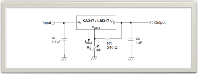 Circuit Diagram of LM317 IC based Variable Power Supply Circuit Diagram of LM317 IC based Variable Power Supply