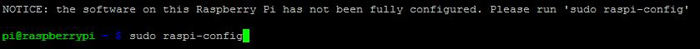 Command to open Configuration Window in Raspberry Pi Command to open Configuration Window in Raspberry Pi