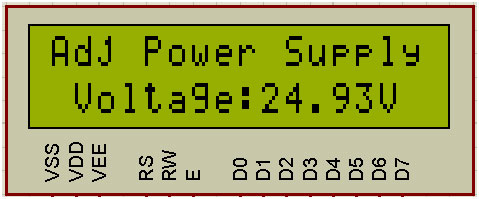 Representational image of display panel for AVR ATMega16 based Adjustable Power Supply Representational image of display panel for AVR ATMega16 based Adjustable Power Supply