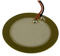 Piezo buzzer as vibration sensor