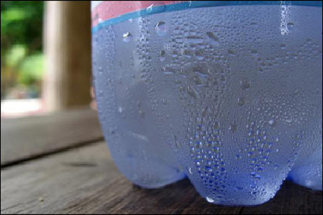 Water Bottle Sweating example
