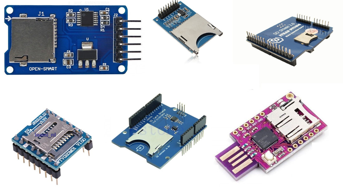 Arduino SD card modules 