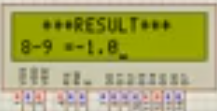 Calculator with pic16f877 microcontroller output