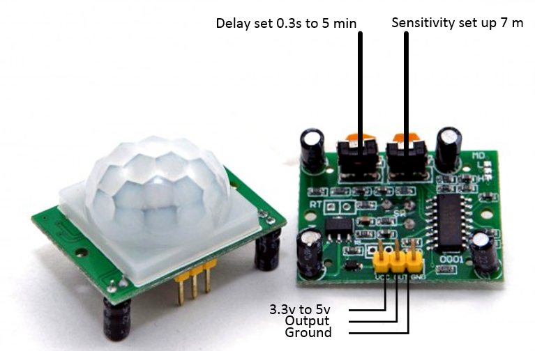 Security alarm with nodemcu esp8266 WiFi module, buzzer and PIR(passive  infrared) motion detection sensor