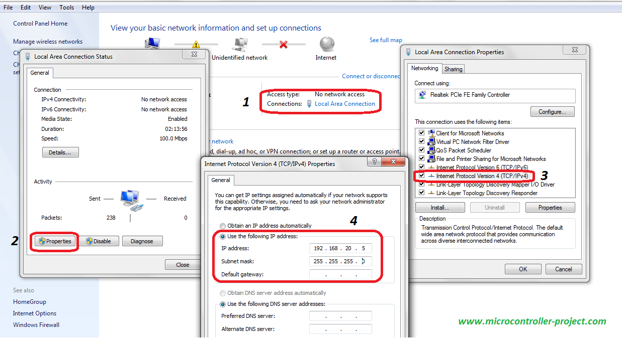 Snmp manager IP settings