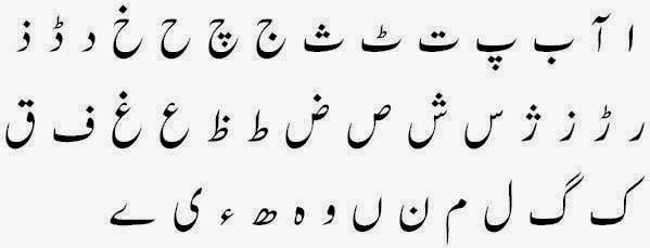 Urdu alphabets display on lcd with arduino uno