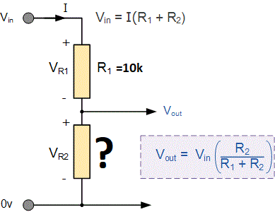 Resistance measurement using resistor divider circuit technique 
