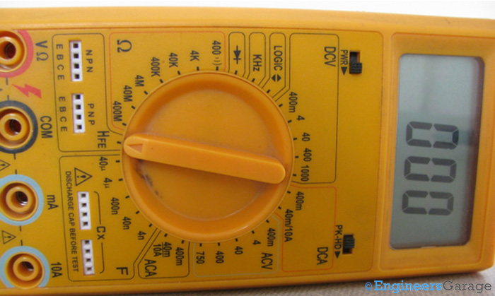 7-Segment LCD-Display of Multimeter