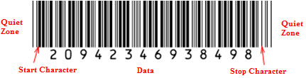  A Diagram Illustrating Typical Structure of a Barcode