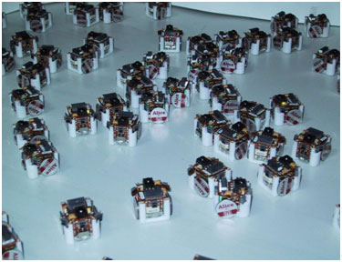 A Representational Image of Alice micro Robot Swarm System