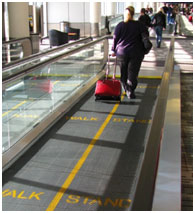 A Representational Image of a Moving Walkway