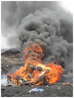 A Representational Image of Open Burning of E-Waste