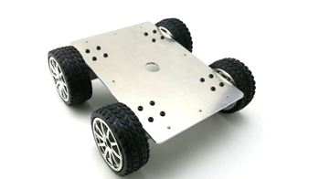 A Typical Four Wheel Robot