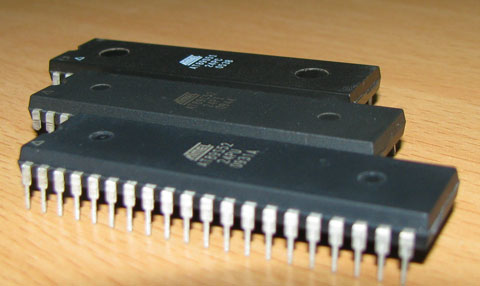 An Image of 8051, 8052, 8031 Microcontroller