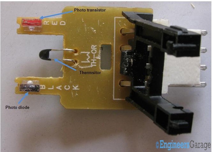 Arrangement of Components of Photodiode Region of PCB