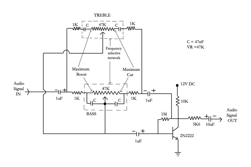 Tone Control Circuit Diagram