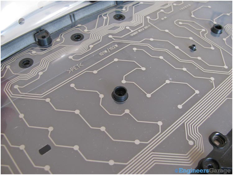 Bottom Ciruit Layer of Computer Keyboard