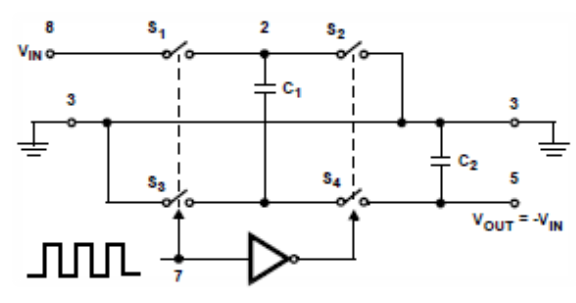 Circuit Diagram of +/-5V supply from 9V Battery