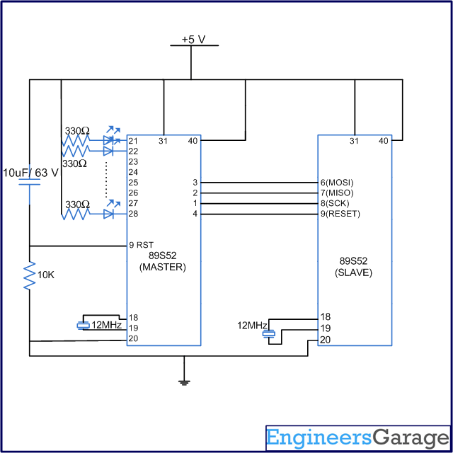 Circuit Diagram of 8051 Programmer