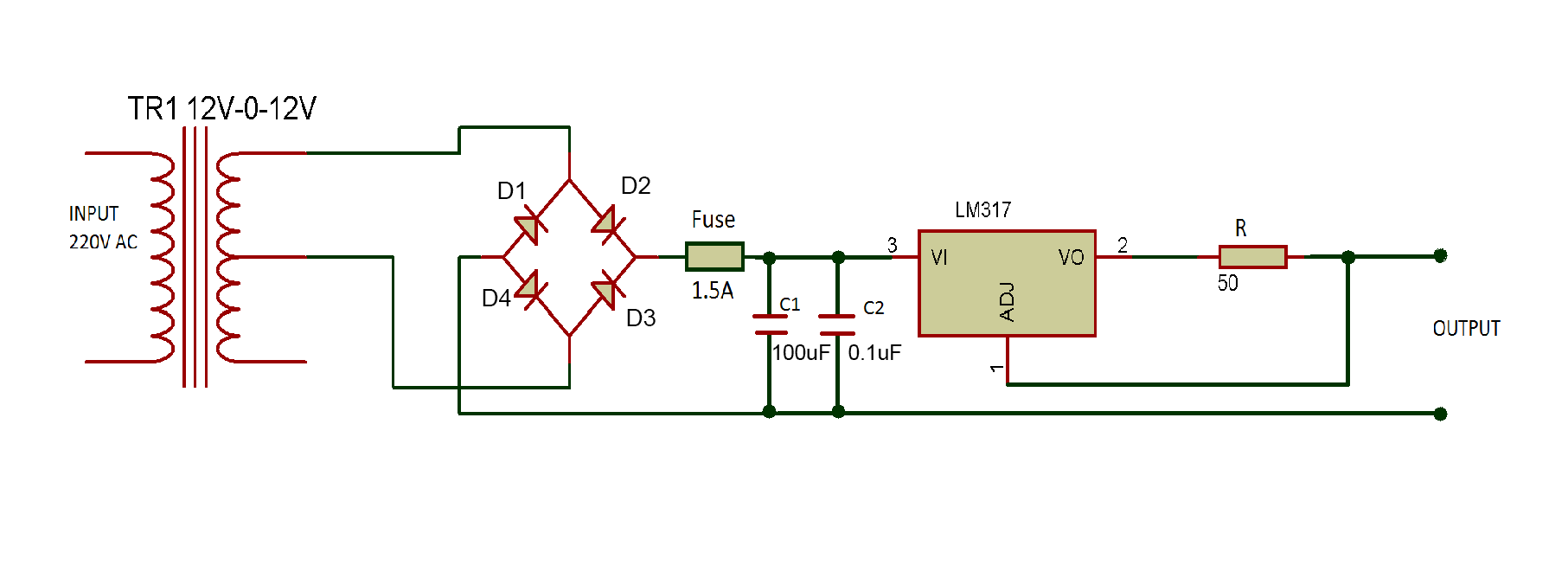 Adjustable Constant Current Source Schematic