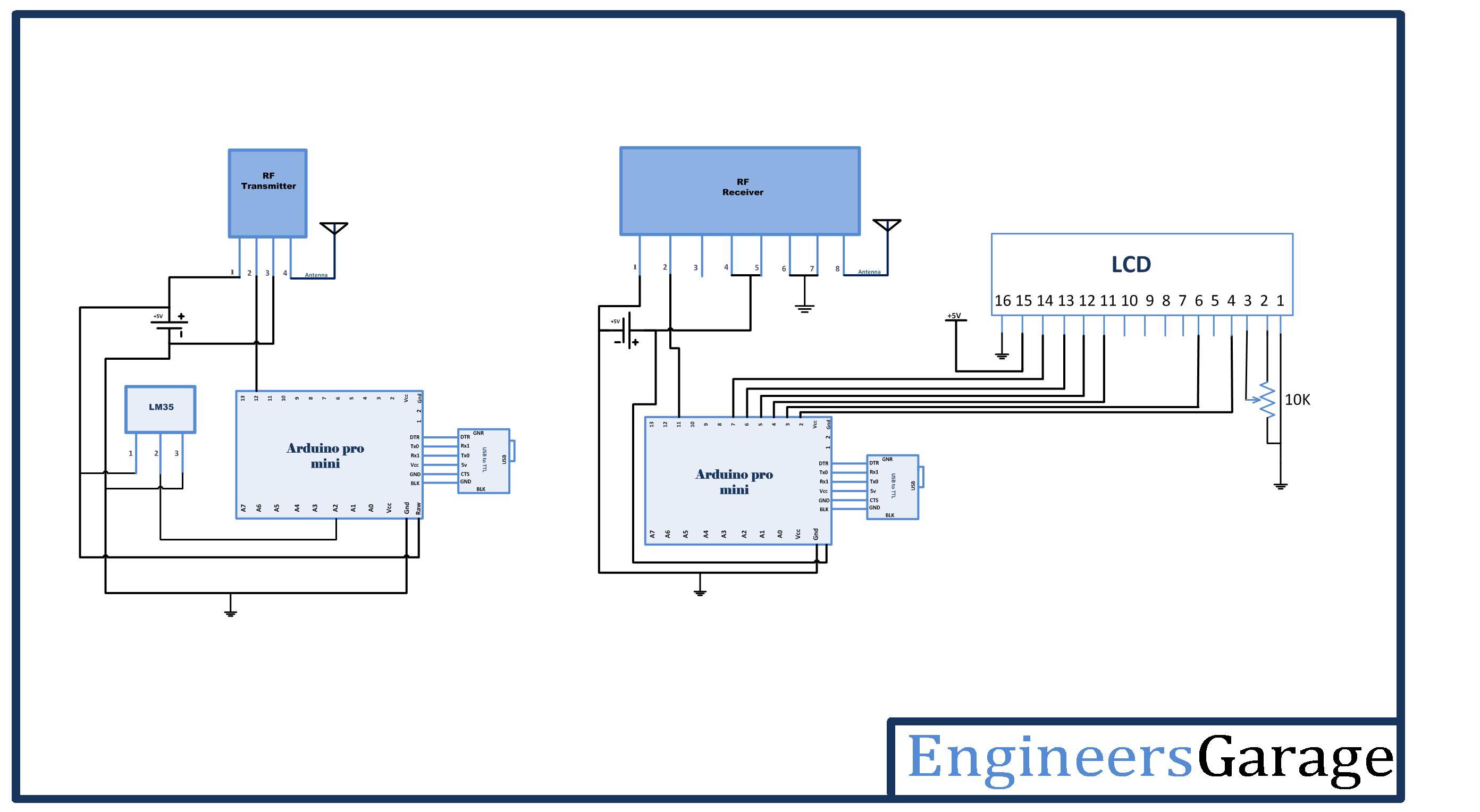 Wireless Temperature Monitoring System Part 1923 Circuit Diagram