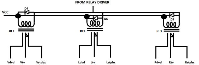 Circuit Diagram Of Arrangment of Three Relays Circuit Diagram Of Arrangment of Three Relays