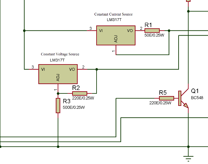 Designing constant current and constant voltage source for single cell Liion battery charger