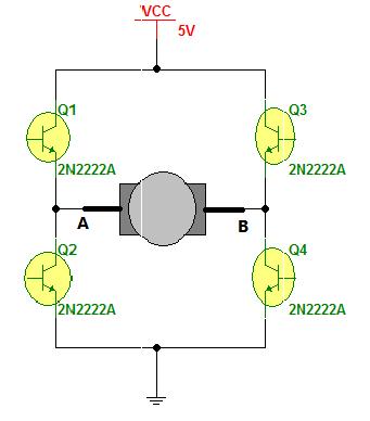 DC Motor Control Using H Bridge