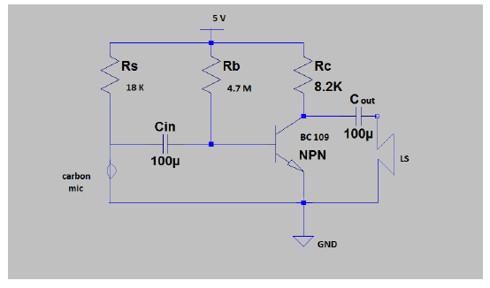 Circuit Diagram of High Voltage Gain Amplifier