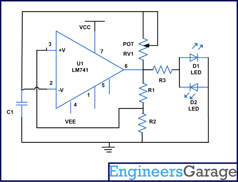 Circuit Diagram of Inverting Amplifier