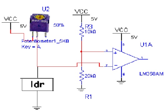 Circuit Diagram of LDR Module