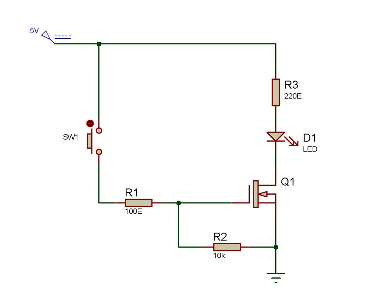 Circuit Diagram for MOSFET Testing