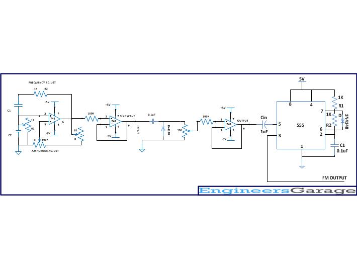 Circuit Diagram Of Frequency Modulated Waveform Generation