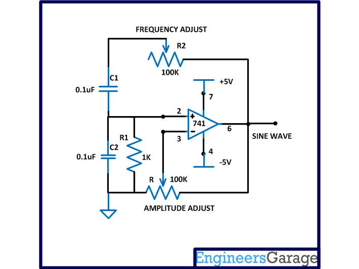 Circuit Diagram Of Sine Wave Generator