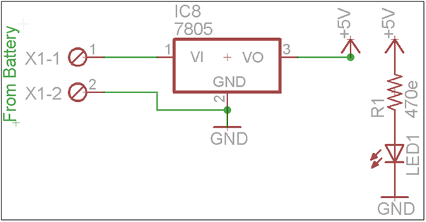 Circuit Diagram of Power Supply for Robot