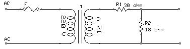 Circuit Diagram showing connection of resistor