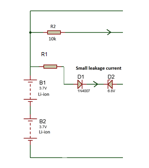 Circuit Diagram showing Zener Diode Section of Battery Over Charge Protector Circuit Diagram showing Zener Diode Section of Battery Over Charge Protector
