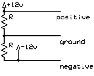 Circuit Diagram of Simple Dual Supply