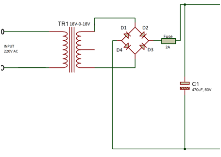 Circuit Diagram of Smoothing Capacitor Circuit Diagram of Smoothing Capacitor
