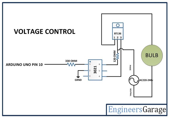 Circuit Diagram of Voltage Controller