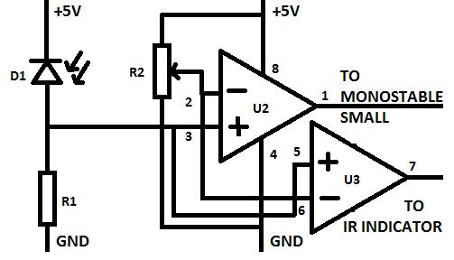 Circuit Diagram With Connected IR Photodiode And Comparator Circuit Diagram With Connected IR Photodiode And Comparator